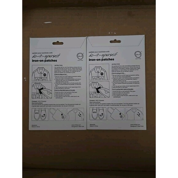 Vintage Shildy Do It Yourself Iron On Patches 2 Packages Of 6 In Each New Sealed - Picture 2 of 2